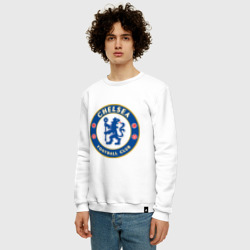 Мужской свитшот хлопок Chelsea logo - фото 2