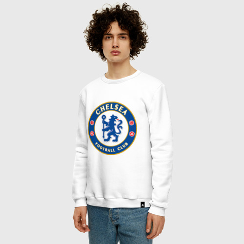Мужской свитшот хлопок Chelsea logo - фото 3
