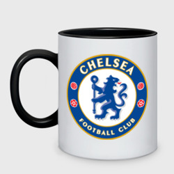 Кружка двухцветная Chelsea logo