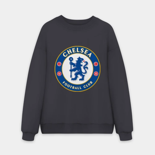 Мужской свитшот oversize без начеса хлопок Chelsea logo