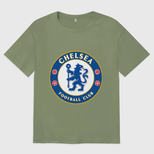 Мужская футболка хлопок Oversize Chelsea logo