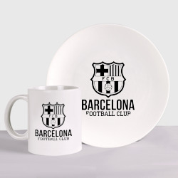 Набор: тарелка + кружка Barcelona FC