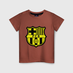 Детская футболка хлопок Barcelona logo