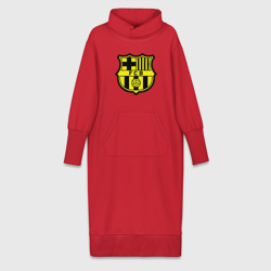 Платье удлиненное хлопок Barcelona logo