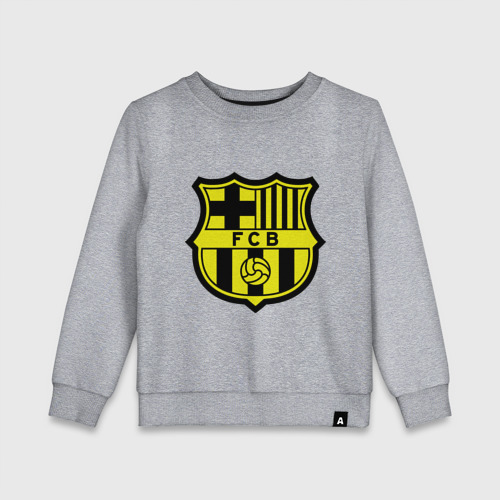 Детский свитшот хлопок Barcelona logo, цвет меланж
