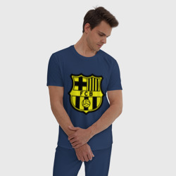 Мужская пижама хлопок Barcelona logo - фото 2