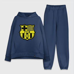 Женский костюм хлопок Oversize Barcelona logo