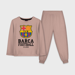 Детская пижама с лонгсливом хлопок Barcelona FC