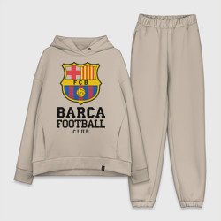 Женский костюм хлопок Oversize Barcelona FC