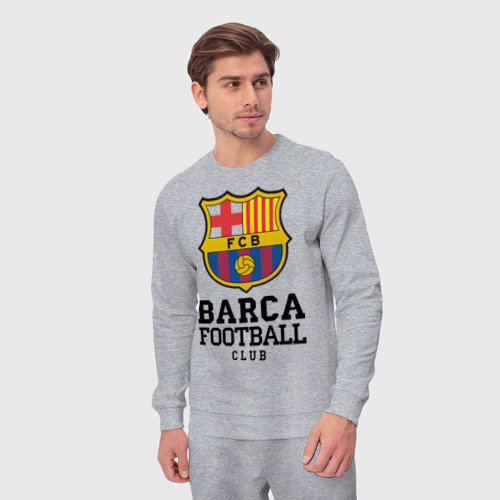Мужской костюм хлопок с принтом Barcelona FC, вид сбоку #3