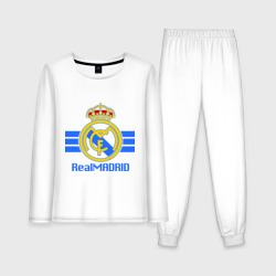 Женская пижама с лонгсливом хлопок Real Madrid