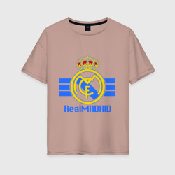 Женская футболка хлопок Oversize Real Madrid