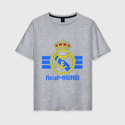 Женская футболка хлопок Oversize Real Madrid