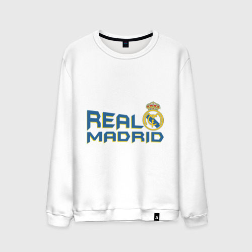 Мужской свитшот хлопок Real Madrid, цвет белый