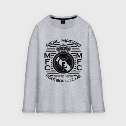 Женский лонгслив oversize хлопок Real Madrid