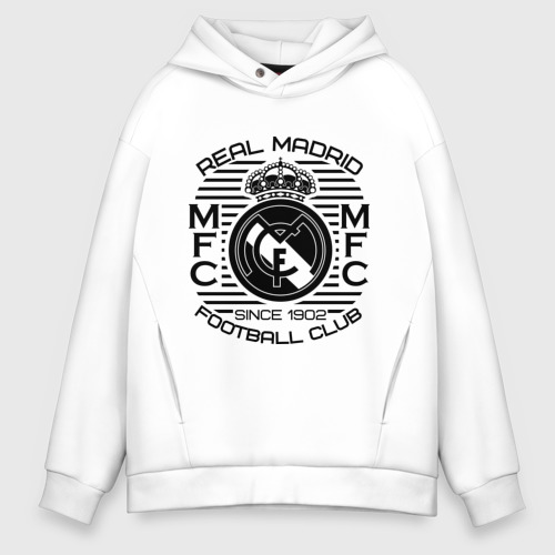 Мужское худи Oversize хлопок Real Madrid