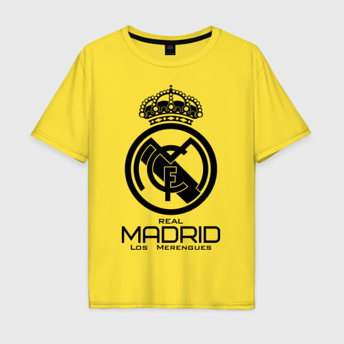 Мужская футболка хлопок Oversize Real Madrid