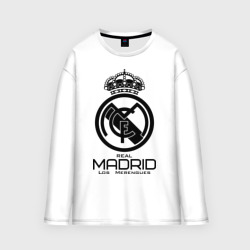 Женский лонгслив oversize хлопок Real Madrid