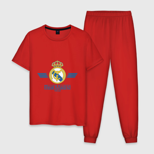 Мужская пижама хлопок Real Madrid 1902, цвет красный