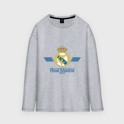 Женский лонгслив oversize хлопок Real Madrid 1902