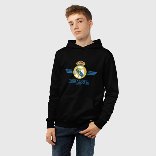 Детская толстовка хлопок Real Madrid 1902, цвет черный - фото 6