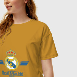 Женская футболка хлопок Oversize Real Madrid 1902 - фото 2