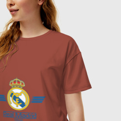 Женская футболка хлопок Oversize Real Madrid 1902 - фото 2