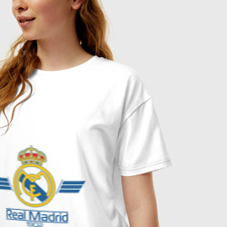 Женская футболка хлопок Oversize Real Madrid 1902 - фото 2