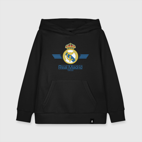 Детская толстовка хлопок Real Madrid 1902, цвет черный