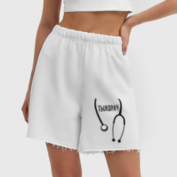 Женские шорты oversize футер хлопок Тыжврач - фото 2