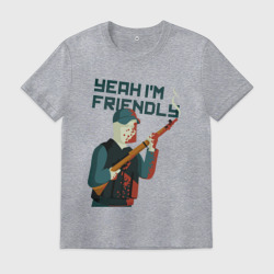 Мужская футболка хлопок Im friendly