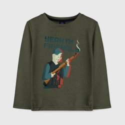 Детский лонгслив хлопок Im friendly