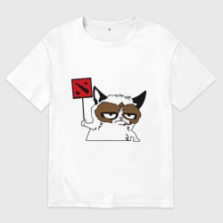 Мужская футболка хлопок Oversize Веселая Dota2