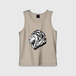 Детская майка хлопок Лев в наушниках