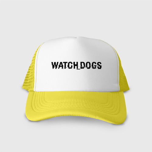 Кепка тракер с сеткой Watch Dogs, цвет желтый