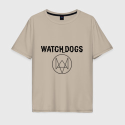 Мужская футболка хлопок Oversize Watch Dogs
