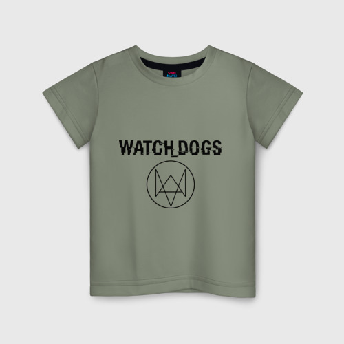 Детская футболка хлопок Watch Dogs, цвет авокадо