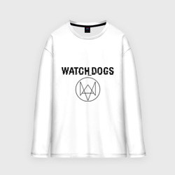 Мужской лонгслив oversize хлопок Watch Dogs