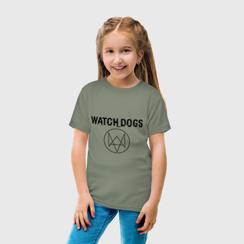 Детская футболка хлопок Watch Dogs, цвет авокадо - фото 5
