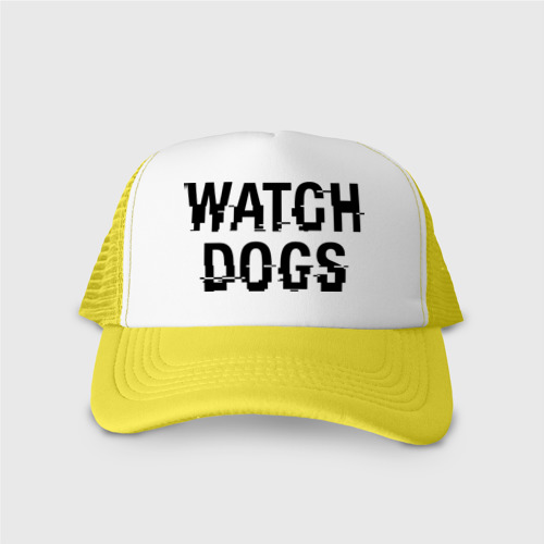 Кепка тракер с сеткой Watch Dogs, цвет желтый