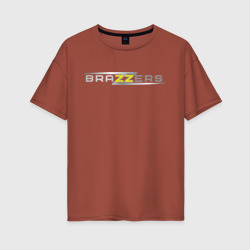 Женская футболка хлопок Oversize Brazzers