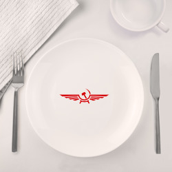 Набор: тарелка + кружка Серп и молот в виде орла - фото 2
