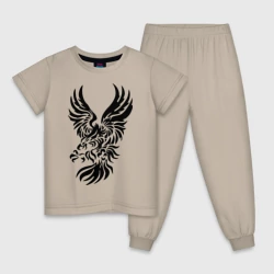 Детская пижама хлопок Орел в броске