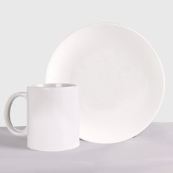 Набор: тарелка + кружка Дороги созданы для эндуро