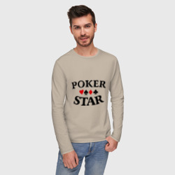 Мужской лонгслив хлопок Poker Stars - фото 2