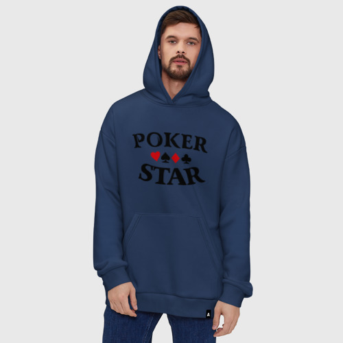 Худи SuperOversize хлопок с принтом Poker Stars, фото #4