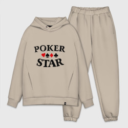 Мужской костюм oversize хлопок Poker Stars