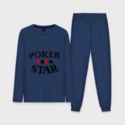 Мужская пижама с лонгсливом хлопок Poker Stars