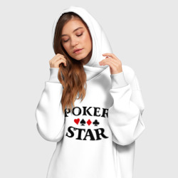 Платье-худи хлопок Poker Stars - фото 2