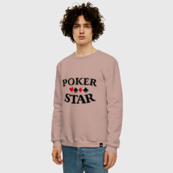 Мужской свитшот хлопок Poker Stars - фото 2